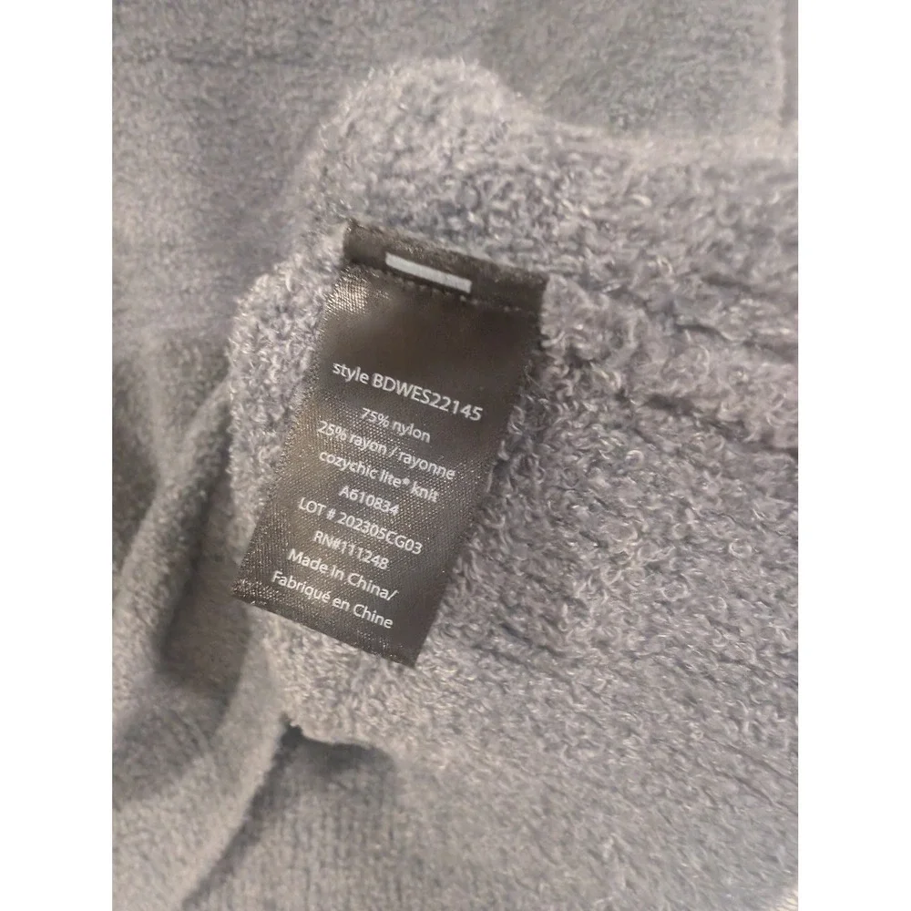 Barefoot Dreams Sweater Womens Petite‎ S Gray CozyChic Lite V-Neck